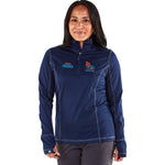 SFM Women's Stretch 1/4 Zip -Navy- 2024 Fin Embr.