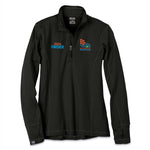 SFM Women's Stretch 1/4 Zip -Black- 2024 Fin Embr.