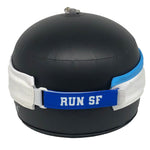 SFM Visor - Tech Velcro -White- Stripes