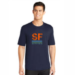 SFM Men's Tech Tee -Navy- Course