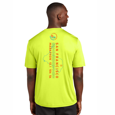 SFM Men's Tech Tee -Neon Yellow- Course