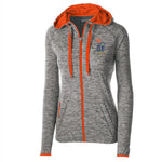 SFM Women's Stretch Zip Hoody -Carbon/Orange- LCP