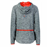 SFM Women's Stretch Zip Hoody -Carbon/Orange- LCP