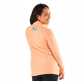 SFM Women's Jacquard Eco 1/2 Zip -Melon- LCP