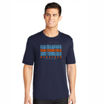 SFM Men's Tech Tee -Navy- Repeat