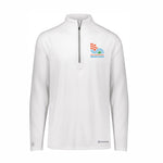 Men's UPF50 Tech 1/2 Zip -White- Embroidery
