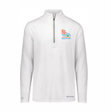 Men's UPF50 Tech 1/2 Zip -White- Embroidery