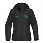 Women's Hooded Zip Shell -Black- 2025 Embr. Finisher
