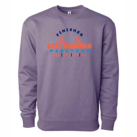 Adult Fleece Heavy Crew -Plum- 2025 Finisher
