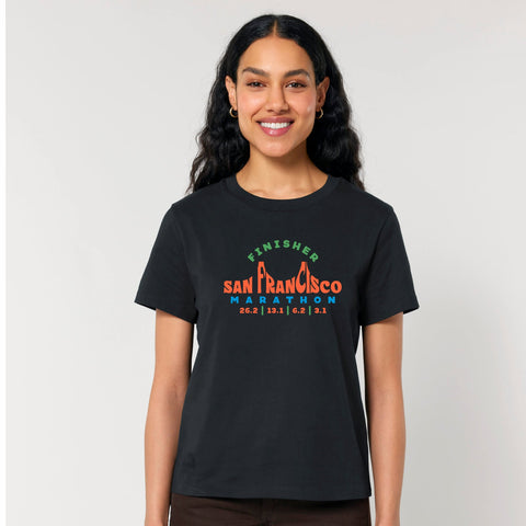 Women's Organic Cotton Tee -Black- 2025 Finisher