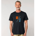 Adult Organic Cotton Tee -Black- Course