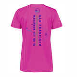 Women's Tech V-Neck Tee -Power Pink- Course