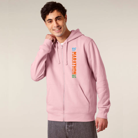 Adult Eco Zip Hoody -Cotton Pink- LCP