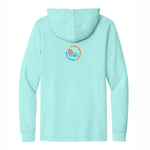 Men's LS Organic Cotton Sun Hoody -Saltwater- Art Deco