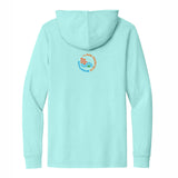 Men's LS Organic Cotton Sun Hoody -Saltwater- Art Deco