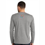 Unisex LS Fashion Eco Tee -Light Heather- Art Deco