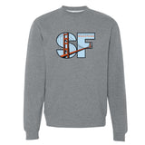 Adult Fleece Crew -Gunmetal- Windows
