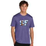 Men's Tech Heathered Tee -Purple- Windows