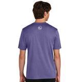 Men's Tech Heathered Tee -Purple- Windows