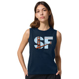 Women's Fashion Eco Tank -French Navy- Windows