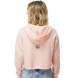 Women's Fleece Crop Hoody -Blush- Windows