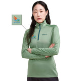 Women's CRAFT Tech 1/4 Zip -Jade- Embroidery