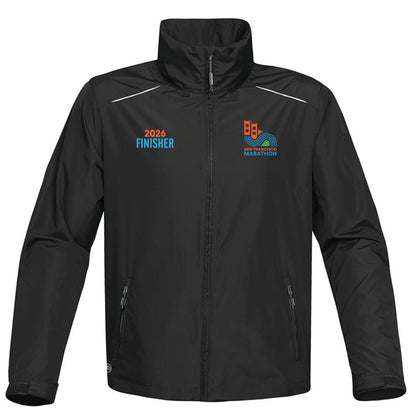 Men's Hooded Zip Shell -Black- 2026 Finisher Embr.