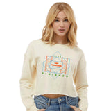 Women's Crop Fleece Crew -Bone- 2026 Finisher