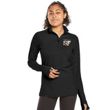 Women's Sueded Eco 1/4 Zip -Black- 2026 Finisher
