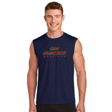 Men's Muscle Tech Tank -Navy- Course