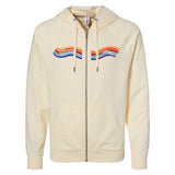 Adult Terry Zip Hoody -Bone- Wavy