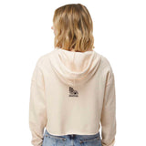 Women's Fleece Crop Hoody -Bone- Wavy
