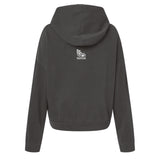 Women's Boxy Hoody -Pigment Black- Wavy