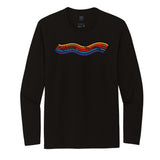Adult LS Fashion Eco Tee -Black- Wavy