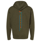 Adult Fleece Zip Hoody -Army Heather- LCP