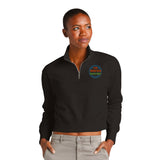 Women's Crop Fleece 1/2 Zip -Black- LCP