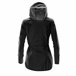 SFM Women's DWR Hooded Zip Shell -Black- Embroidery