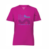 SFM Women's Tech V-Neck Tee -Pink- Course